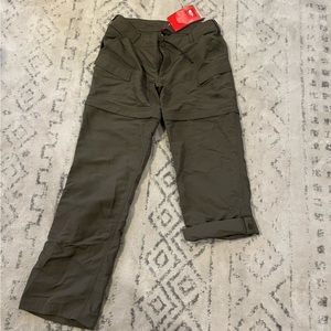 North Face Hiking/Active Convertible pants, 14 long brand new
